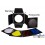 BD23 - 4-kleppenset inclusief 4 kleurenfilters & honingraat - past op reflectors van ø18 tot ø23cm - illuStar