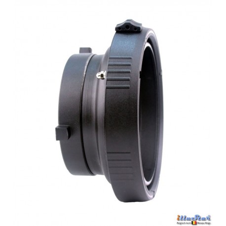 ICM-BS-EL - Inter-changeable mount - Adapter for use of Elinchrom accessories onto illuStar / Bowens Studio Flash ICM-BS-EL - Inter-changeable mount - Adapter for use of Elinchrom accessories onto illuStar / Bowens Studio Flash