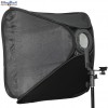 SBQS6060SL - Softbox (Quick Setup) - 60x60cm - met Cameraflitser houder type L met Flitsschoen (Canon/Nikon) - illuStar