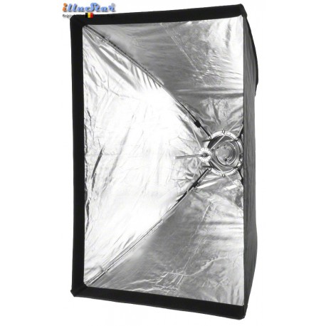 SBUF6060A135 - Boîte à lumière (Softbox) (Facilement repliable comme un parapluie) - 60x60cm - illuStar