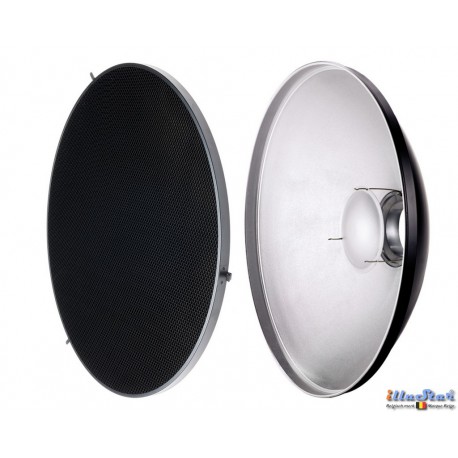 RBDHC30 - Beauty dish - Soft Reflector ø30cm met Honingraat voor SMD-serie & Mini & FS studioflitser ø98~95mm - illuStar