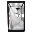 B007-A144 - Softbox 60x130cm - 360° draaibaar - Opvouwbaar - inclusief tas - elfo