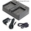 BATK2F750 - 2x NP-F750 batteries Li-ion 4400mAh + Chargeur double avec adaptateur voiture 12V et adaptateur secteur 220V