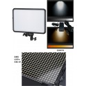 LEDP30 - Eclairage LED de studio Video & Photo 30W + 30W Bi-Couleur, Support de batteries 2x NP-F750/960, DC 13V-17V - illuStar