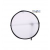 RH168C - Houder voor 5-1 Reflector, armlengte 168~63cm, met excentric cam voor bevestiging op lampstatief - illuStar