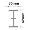 M001-40 - Rail longueur 4000mm - elfo