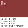 Rol achtergrondpapier - 75 Brick 1,35 x 11m
