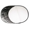 RRK91122 - Reflectiescherm 91×122cm - 5in1 (Wit / Zwart / Goud / Zilver / Diffuse Wit) - opvouwbaar tot ø43cm - illuStar