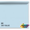 Rol achtergrondpapier - 02 Sky Blue 1,35 x 11m