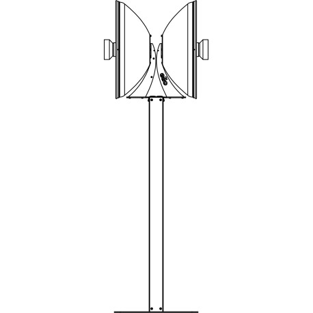 B106 - Vloerstaander voor SKT03 pasfotosysteem (SKT03 niet inbegrepen)