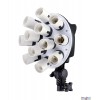 CL12FLSBO - Lampe de studio (2280W) avec 12x 38W lampes fluorecentes E27 - Boîte à lumière octogonale ø80 cm - illuStar