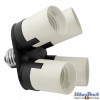 Adapter AD14E27 van 1x E27 lamp naar 4x E27 lampen - illuStar