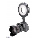 Lampe annulaire (Ring) LED 10W pour caméra Vidéo & Photo - LEDR-10W - 5500°K - 1200 lm - Pour 6 batteries AA - illuStar