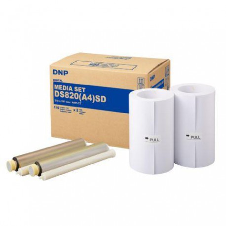DNP Paper DMA4820 2 Rolls with 110 prints A4 for DS820 DNP Paper DMA4820 2 Rolls with 110 prints A4 for DS820