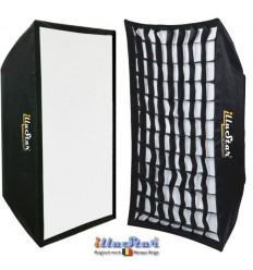 Grille En Nid D'abeille Pour Softbox 50x70 Cm - Accessoire Photo Pour Contrôler La Lumière - Pliable, Fixation Velcro