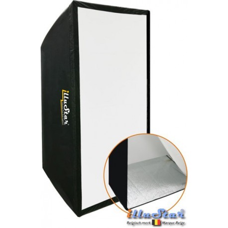 SB70140A144 - Boîte à lumière - Softbox 70x140cm - pivotant sur 360° - repliable - avec sac - illuStar