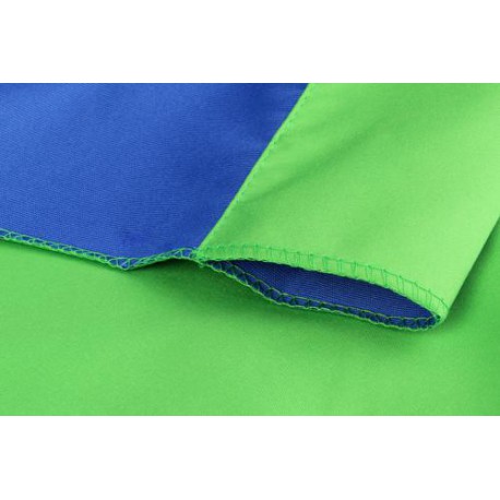 StudioKing Achtergronddoek 2,7x5 m Blauw/Groen