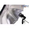 Support de lampe universel LH27U pour lampe E27 / flash slave, (orientable dans tous les sens) avec support parapluie - illuStar