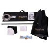 SB35160HCA144 - Softbox 2in1 - 35x160cm met Diffusor & Honingraatrooster, 360° draaibaar, Opvouwbaar,  inclusief tas - illuStar